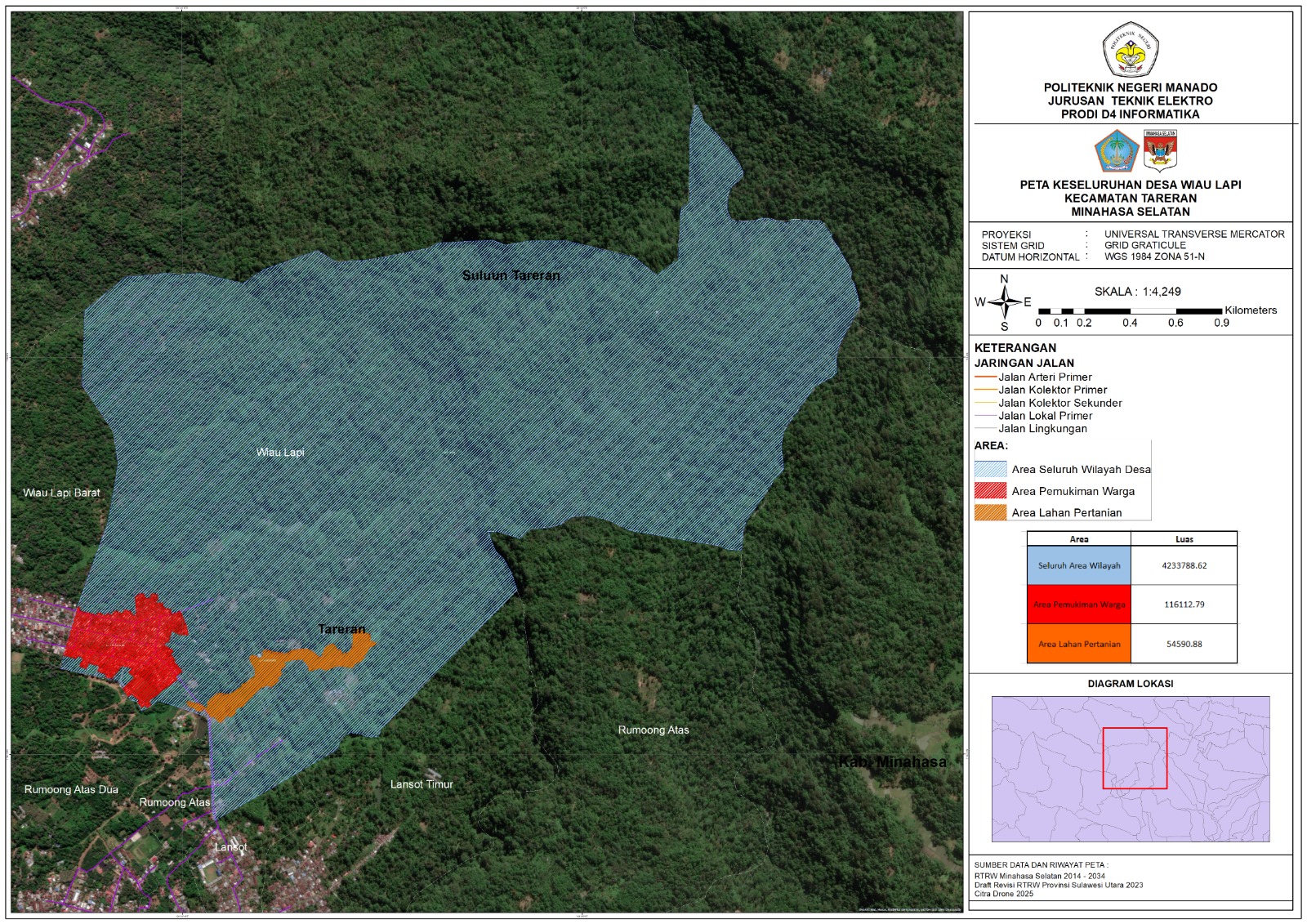 Peta Keseluruhan Wilayah Wiau Lapi